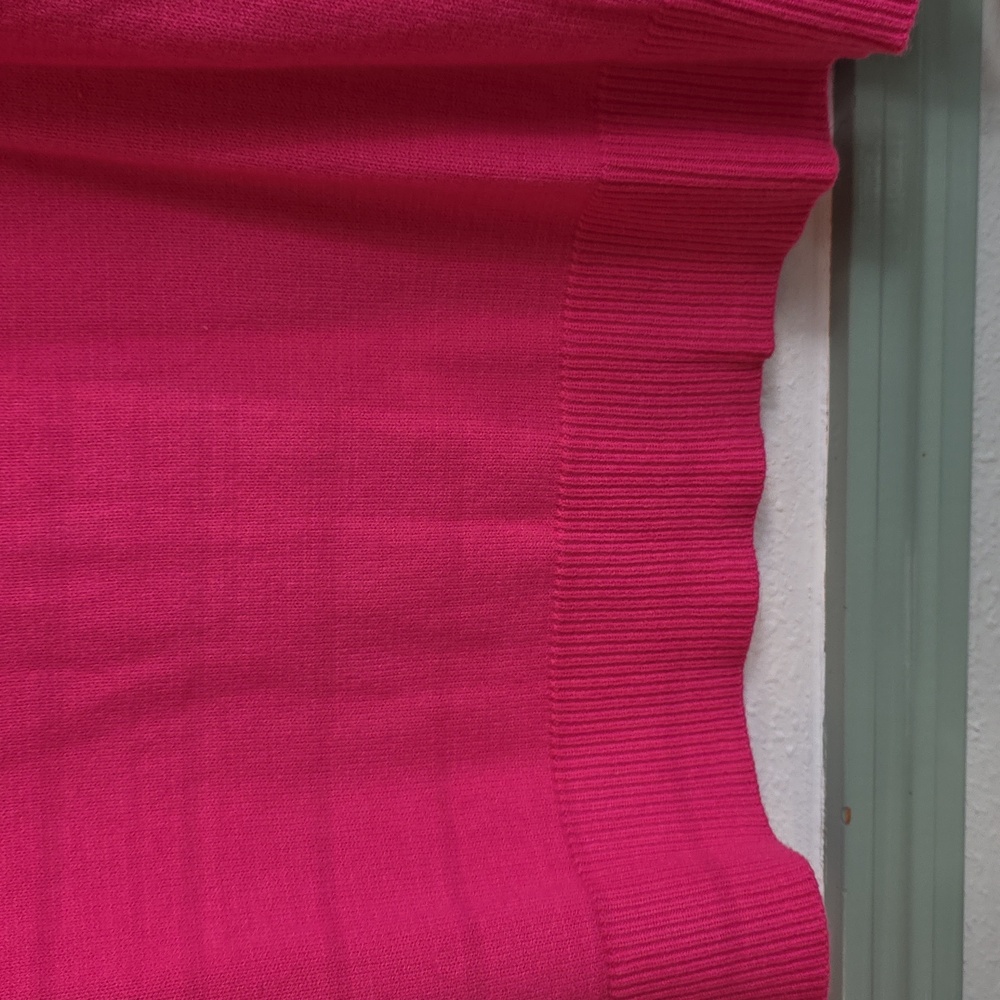 ON 34th Fuchsia Sweater XL NWT Bright Pink Knit Cozy Minimalist Preppy - Picture 5 of 14